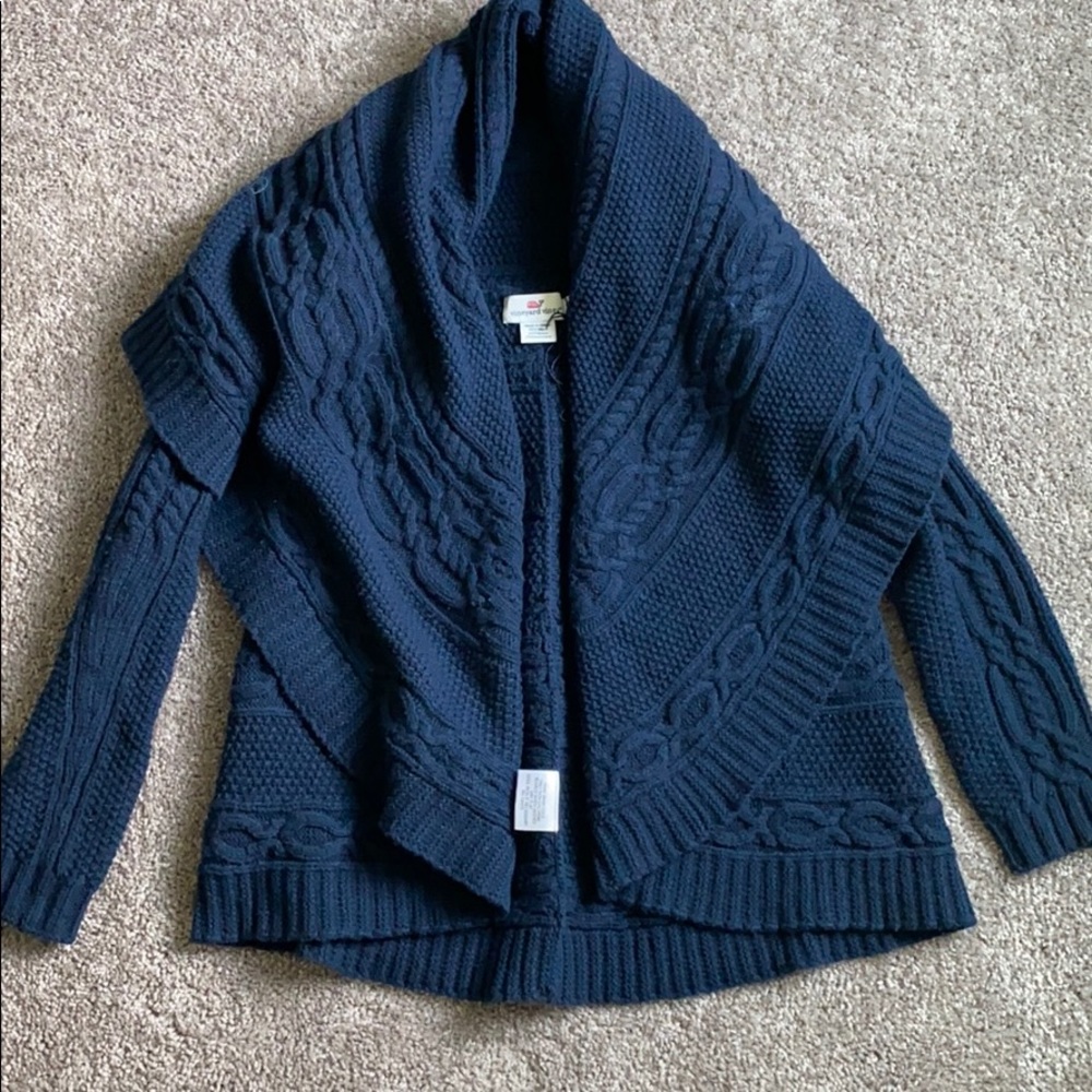 Vineyard vines wool cashmere and nylon cardigan